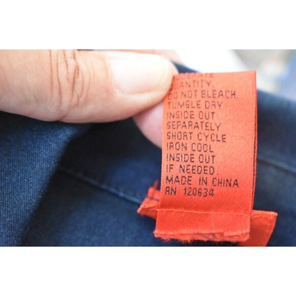 Women's  V Christina Embellished Snap Front Denim Jacket Lightweight XL - Picture 9 of 10